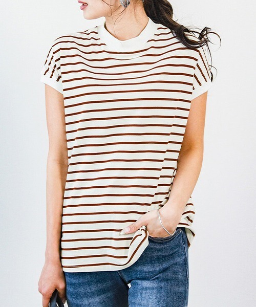 SUGAR BISKET(シュガービスケット)の「2type コットン Tシャツ(Tシャツ/カットソー・レディース・ブルー/ホワイト/ブラック/ベージュ/ブラウン系その他/ブルー系その他2/ブラック系その他・フリー)」の8枚目の写真