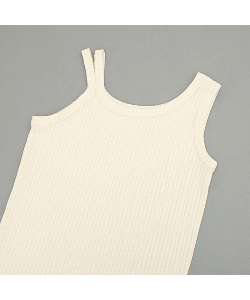 flower(フラワー)の「ショルダースリットタンクトップ(タンクトップ・レディース・ベージュ/アイボリー・FREE)」の14枚目の写真