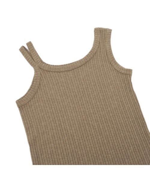 flower(フラワー)の「ショルダースリットタンクトップ(タンクトップ・レディース・ベージュ/アイボリー・FREE)」の10枚目の写真