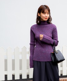 Ray BEAMS | Ray BEAMS / メランジ リブタートルネック ニット(ニット/セーター)