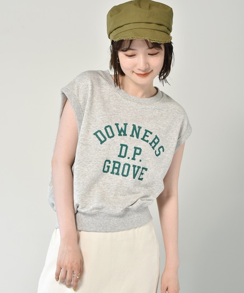 RETRO GIRL（レトロガール）の「アソートロゴベスト（ベスト・レディース・ライトグレー/ホワイト/チャコールグレー・FREE）」の3枚目の写真