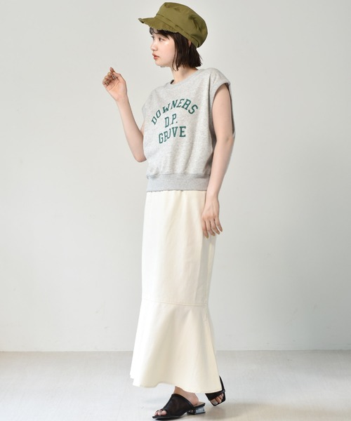 RETRO GIRL（レトロガール）の「アソートロゴベスト（ベスト・レディース・ライトグレー/ホワイト/チャコールグレー・FREE）」の9枚目の写真