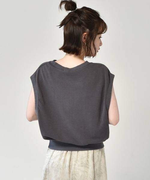 RETRO GIRL（レトロガール）の「アソートロゴベスト（ベスト・レディース・ライトグレー/ホワイト/チャコールグレー・FREE）」の13枚目の写真