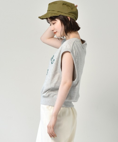 RETRO GIRL（レトロガール）の「アソートロゴベスト（ベスト・レディース・ライトグレー/ホワイト/チャコールグレー・FREE）」の14枚目の写真