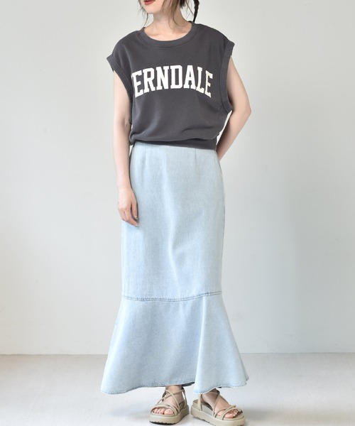 RETRO GIRL（レトロガール）の「アソートロゴベスト（ベスト・レディース・ライトグレー/ホワイト/チャコールグレー・FREE）」の22枚目の写真