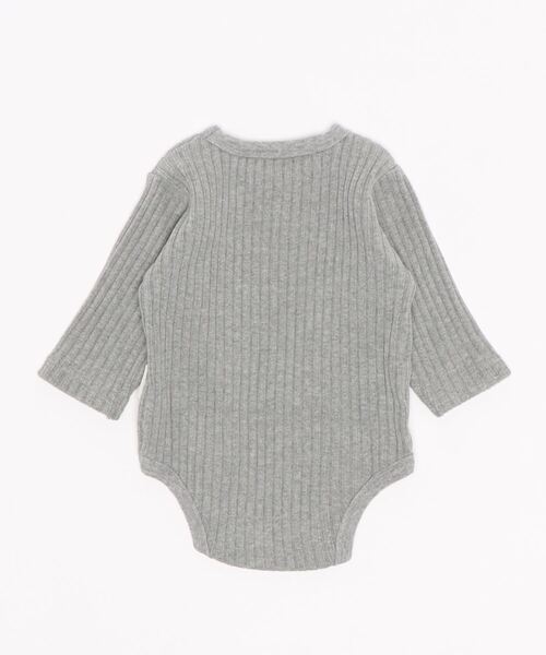 MAKE YOUR DAY（メイクユアデイ）の「無地リブロンパース■70.80cm（ロンパース・キッズ・ブラック/ベージュ/グレー/ピンク・80/70）」の13枚目の写真