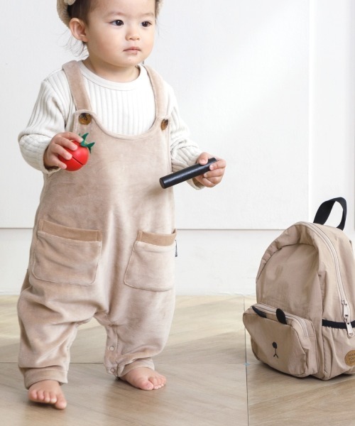 MAKE YOUR DAY（メイクユアデイ）の「無地リブロンパース■70.80cm（ロンパース・キッズ・ブラック/ベージュ/グレー/ピンク・80/70）」の16枚目の写真