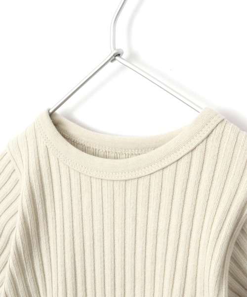 MAKE YOUR DAY（メイクユアデイ）の「無地リブロンパース■70.80cm（ロンパース・キッズ・ブラック/ベージュ/グレー/ピンク・80/70）」の21枚目の写真