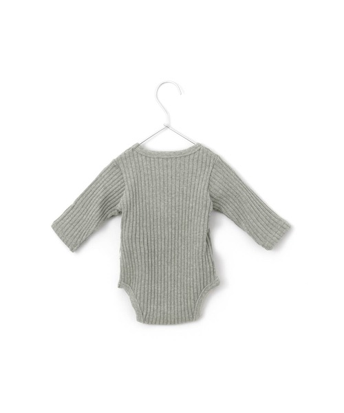 MAKE YOUR DAY（メイクユアデイ）の「無地リブロンパース■70.80cm（ロンパース・キッズ・ブラック/ベージュ/グレー/ピンク・80/70）」の12枚目の写真