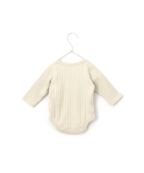 MAKE YOUR DAY（メイクユアデイ）の「無地リブロンパース■70.80cm（ロンパース・キッズ・ブラック/ベージュ/グレー/ピンク・80/70）」の11枚目の写真