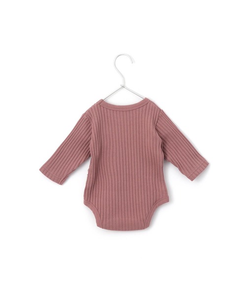 MAKE YOUR DAY（メイクユアデイ）の「無地リブロンパース■70.80cm（ロンパース・キッズ・ブラック/ベージュ/グレー/ピンク・80/70）」の7枚目の写真