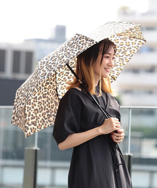 ファッションの MACKINTOSH / AYR レオパード 晴雨兼用 折り畳み傘（折りたたみ 小物