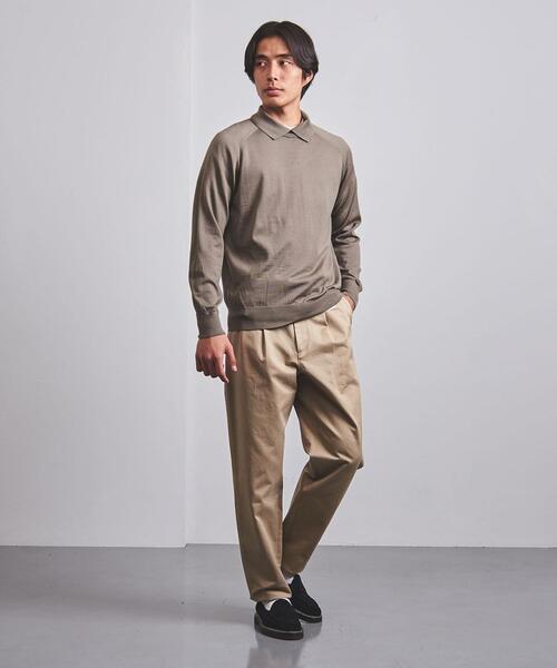 SLOANE（スローン）の「＜SLOANE（スローン）＞ 18G スキッパー ニット（ニット/セーター・メンズ・ダークグレー/ネイビー・3/4/5）」の13枚目の写真