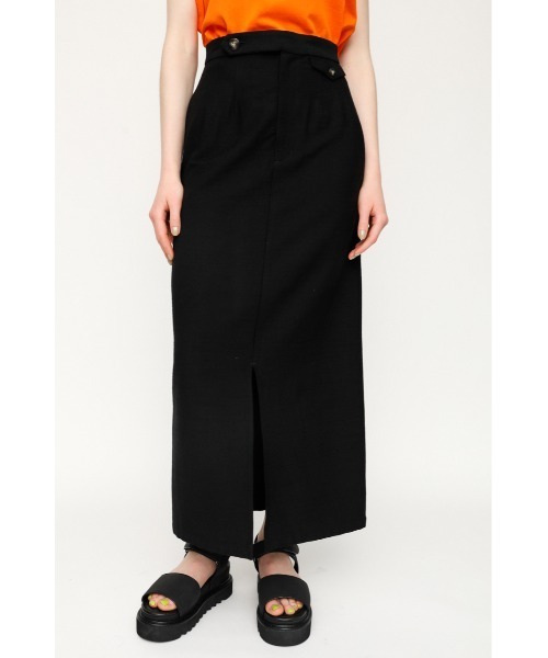 SLY（スライ）の「FLAP DESIGN LONG SK/ロングスカート（スカート・レディース・ブラック/マルチ・2/1/0）」の3枚目の写真