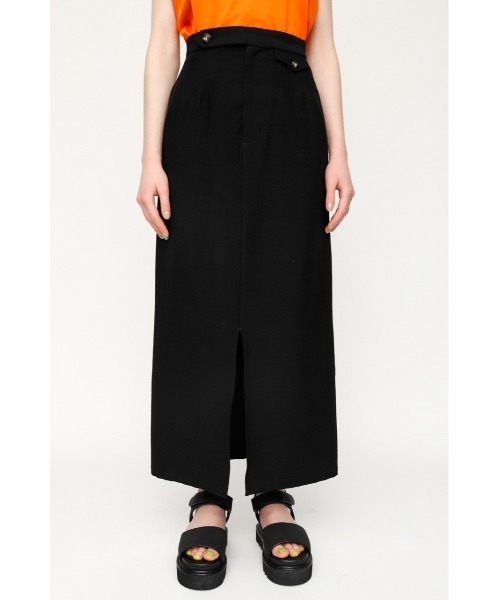 SLY（スライ）の「FLAP DESIGN LONG SK/ロングスカート（スカート・レディース・ブラック/マルチ・2/1/0）」の7枚目の写真