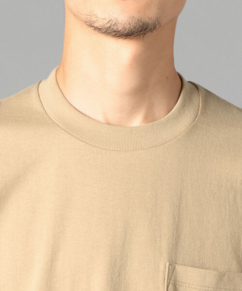 DANTON（ダントン）の「【DANTON/ダントン】クルーネック半袖ポケットTシャツ#JD-9041（Tシャツ/カットソー・メンズ・ホワイト/ブラック/チャコールグレー/ベージュ/グレイッシュベージュ/ダークグリーン/ワイン・38/40/42/44/46）」の16枚目の写真