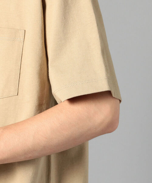 DANTON（ダントン）の「【DANTON/ダントン】クルーネック半袖ポケットTシャツ#JD-9041（Tシャツ/カットソー・メンズ・ホワイト/ブラック/チャコールグレー/ベージュ/グレイッシュベージュ/ダークグリーン/ワイン・38/40/42/44/46）」の15枚目の写真