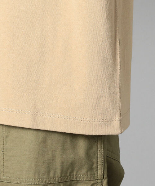 DANTON（ダントン）の「【DANTON/ダントン】クルーネック半袖ポケットTシャツ#JD-9041（Tシャツ/カットソー・メンズ・ホワイト/ブラック/チャコールグレー/ベージュ/グレイッシュベージュ/ダークグリーン/ワイン・38/40/42/44/46）」の14枚目の写真