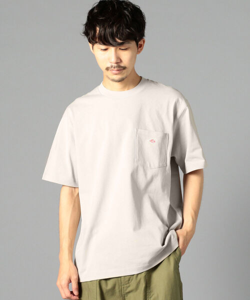 DANTON（ダントン）の「【DANTON/ダントン】クルーネック半袖ポケットTシャツ#JD-9041（Tシャツ/カットソー・メンズ・ホワイト/ブラック/チャコールグレー/ベージュ/グレイッシュベージュ/ダークグリーン/ワイン・38/40/42/44/46）」の10枚目の写真
