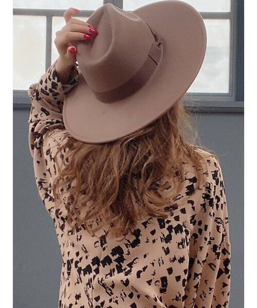 RESEXXY（リゼクシー）の「リボンフェルトハット（ハット・レディース・ブラック/ベージュ/モカ・FREE）」の3枚目の写真