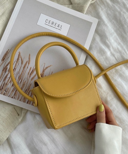 etade（エタード）の「ミニボックス 2wayバッグ etda10（ショルダーバッグ・レディース・ブラック/オフホワイト/オレンジ/グリーン/ライトベージュ・FREE）」の3枚目の写真