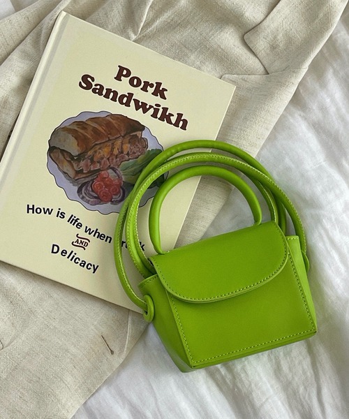 etade（エタード）の「ミニボックス 2wayバッグ etda10（ショルダーバッグ・レディース・ブラック/オフホワイト/オレンジ/グリーン/ライトベージュ・FREE）」の14枚目の写真