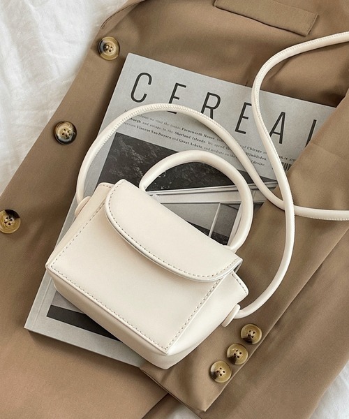 etade（エタード）の「ミニボックス 2wayバッグ etda10（ショルダーバッグ・レディース・ブラック/オフホワイト/オレンジ/グリーン/ライトベージュ・FREE）」の18枚目の写真