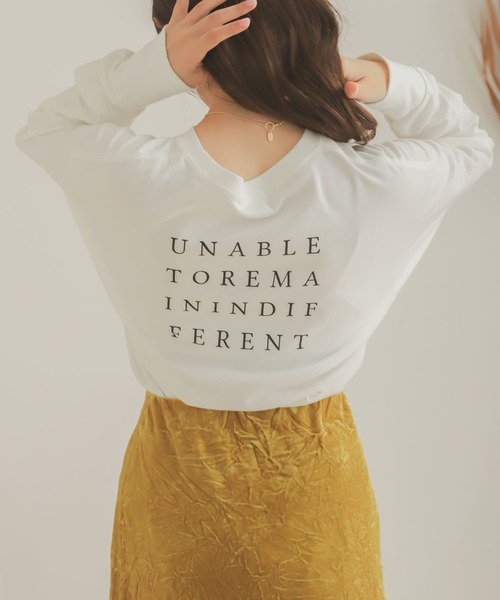 SENSE OF PLACE by URBAN RESEARCH(センスオブプレイスバイアーバンリサーチ)の「グラフィックロゴTシャツ(Tシャツ/カットソー・レディース・ホワイト系その他/オフホワイト・ONE)」の2枚目の写真