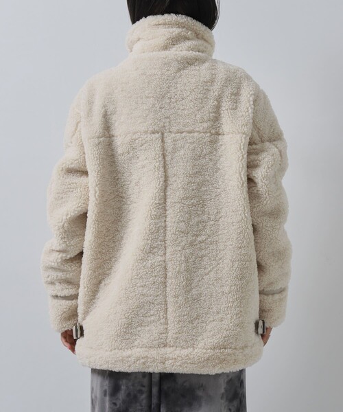 PUBLUX（パブリュクス）の「▽【PUBLUX/パブリュクス】2WAYオーバサイズB3ボアジャケット（その他アウター・レディース・ブラック/オフホワイト・ﾌﾘ-）」の18枚目の写真