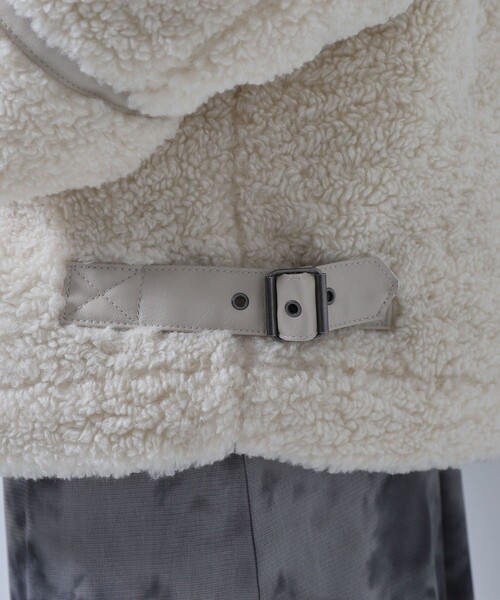 PUBLUX（パブリュクス）の「▽【PUBLUX/パブリュクス】2WAYオーバサイズB3ボアジャケット（その他アウター・レディース・ブラック/オフホワイト・ﾌﾘ-）」の15枚目の写真