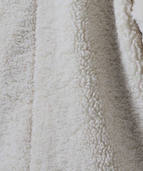 PUBLUX（パブリュクス）の「▽【PUBLUX/パブリュクス】2WAYオーバサイズB3ボアジャケット（その他アウター・レディース・ブラック/オフホワイト・ﾌﾘ-）」の7枚目の写真