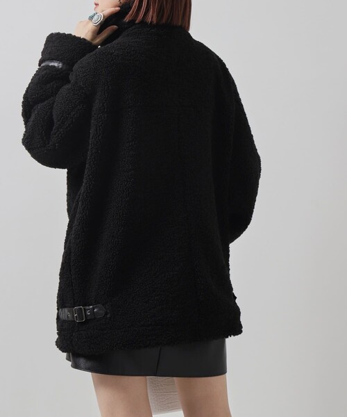 PUBLUX（パブリュクス）の「▽【PUBLUX/パブリュクス】2WAYオーバサイズB3ボアジャケット（その他アウター・レディース・ブラック/オフホワイト・ﾌﾘ-）」の17枚目の写真