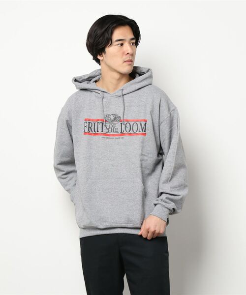 FRUIT OF THE LOOM（フルーツオブザルーム）の「SOUVENIRプルオーバーパーカー / ユニセックス / ブランドロゴ / カジュアル（パーカー・メンズ・グレー/ネイビー/ホワイト/ブラック・XL/M/L）」の11枚目の写真