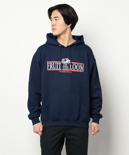 FRUIT OF THE LOOM（フルーツオブザルーム）の「SOUVENIRプルオーバーパーカー / ユニセックス / ブランドロゴ / カジュアル（パーカー・メンズ・グレー/ネイビー/ホワイト/ブラック・XL/M/L）」の12枚目の写真