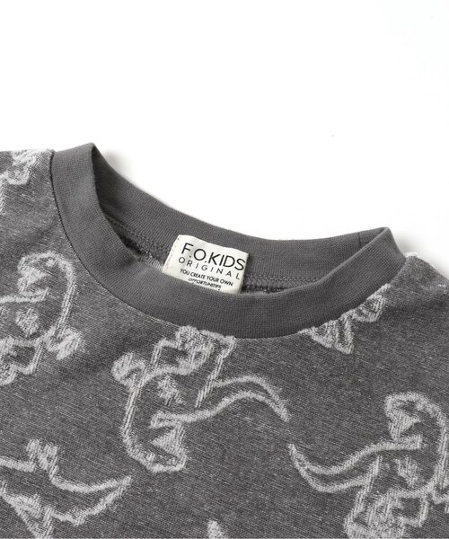 F.O.KIDS(エフオーキッズ)の「恐竜2P Tシャツ(Tシャツ/カットソー・キッズ・カーキ/チャコール/ベージュ・90/140/95/80/110/100/130/120)」の8枚目の写真