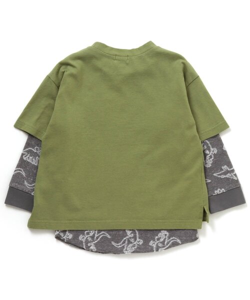 F.O.KIDS(エフオーキッズ)の「恐竜2P Tシャツ(Tシャツ/カットソー・キッズ・カーキ/チャコール/ベージュ・90/140/95/80/110/100/130/120)」の14枚目の写真