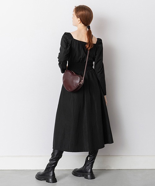 Casselini（キャセリーニ）の「Casselini(キャセリーニ)ハートビーンズショルダーバッグ（ショルダーバッグ・レディース・ブラック/ライム/アイボリー/ボルドー・FREE）」の15枚目の写真