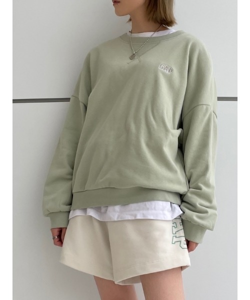 GAP(ギャップ)の「GAP オーバーサイズ ボリュームスリーブ プルオーバー(スウェット・レディース・ヘザーグレー/ブラック/ブルー/その他1/その他・L/S/XS/M/XL/XXS)」の13枚目の写真