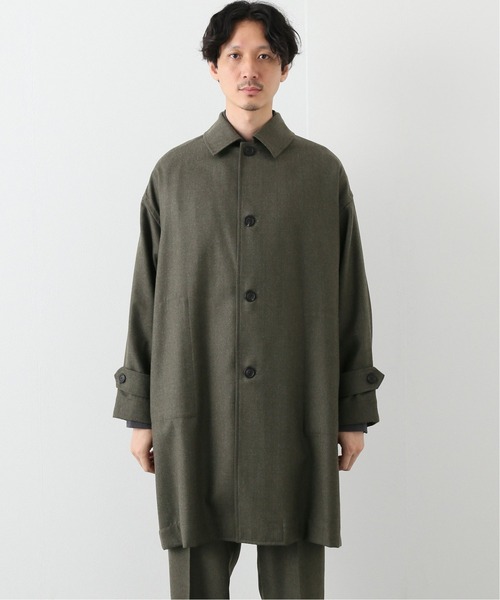 marka（マーカ）の「【marka / マーカ】SOFT WOOL SERGE SHIRT コート（その他アウター・メンズ・ブラック/カーキ・2）」の16枚目の写真