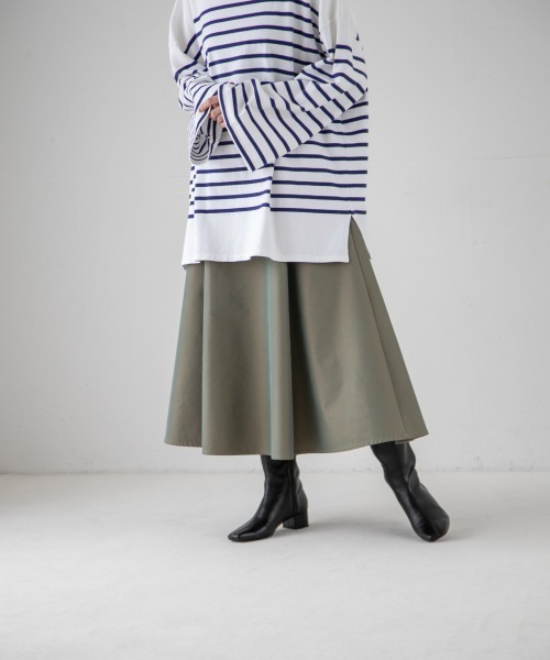 yuw(ユウ)の「BORDER PULLOVER LS 217779(Tシャツ/カットソー・レディース・ブラック系その他/ブルー/オレンジ・FREE)」の5枚目の写真