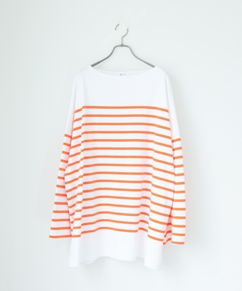 yuw(ユウ)の「BORDER PULLOVER LS 217779(Tシャツ/カットソー・レディース・ブラック系その他/ブルー/オレンジ・FREE)」の20枚目の写真