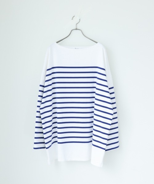 yuw(ユウ)の「BORDER PULLOVER LS 217779(Tシャツ/カットソー・レディース・ブラック系その他/ブルー/オレンジ・FREE)」の21枚目の写真