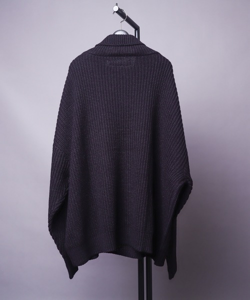 rovtski(ロフトスキー)の「AFYF 5GHI NECK SWEATER/ビッグシルエット ハイネック ニットセーター(ニット/セーター・メンズ・ブラック/ダークグリーン/ライトベージュ・FREE)」の5枚目の写真