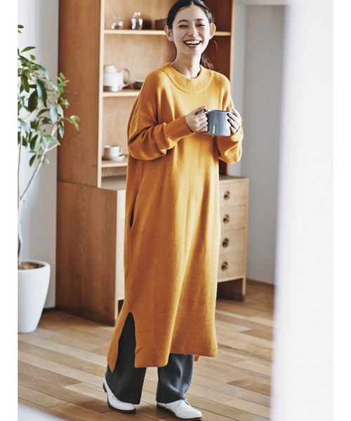 and myera(アンド マイラ)の「and myera ふわりニットワンピース(ワンピース・レディース・イエロー系その他・SMALL/MEDIUM/LARGE/X-LARGE)」の13枚目の写真