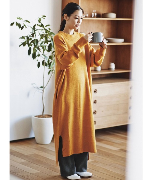 and myera(アンド マイラ)の「and myera ふわりニットワンピース(ワンピース・レディース・イエロー系その他・SMALL/MEDIUM/LARGE/X-LARGE)」の15枚目の写真