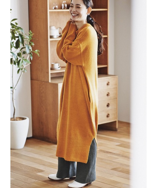and myera(アンド マイラ)の「and myera ふわりニットワンピース(ワンピース・レディース・イエロー系その他・SMALL/MEDIUM/LARGE/X-LARGE)」の3枚目の写真