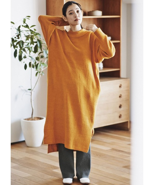 and myera(アンド マイラ)の「and myera ふわりニットワンピース(ワンピース・レディース・イエロー系その他・SMALL/MEDIUM/LARGE/X-LARGE)」の9枚目の写真
