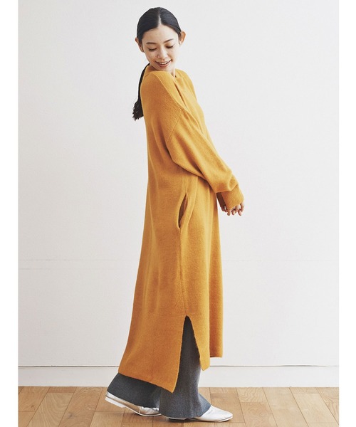and myera(アンド マイラ)の「and myera ふわりニットワンピース(ワンピース・レディース・イエロー系その他・SMALL/MEDIUM/LARGE/X-LARGE)」の6枚目の写真