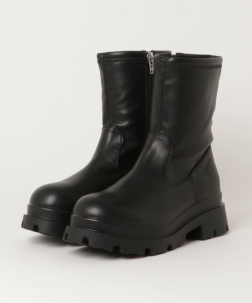 WEGO（ウィゴー）の「WEGO/ボリュームソールブーツ（ブーツ・レディース・ブラック・MEDIUM/LARGE）」の4枚目の写真