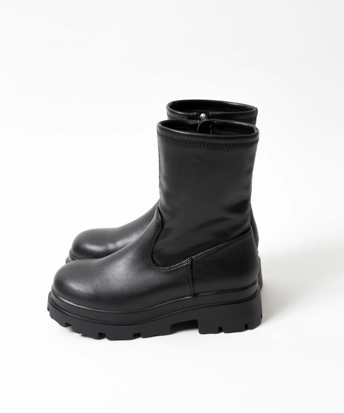 WEGO（ウィゴー）の「WEGO/ボリュームソールブーツ（ブーツ・レディース・ブラック・MEDIUM/LARGE）」の7枚目の写真